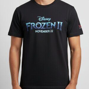 Frozen 2 Disney Promo Shirt Mens Black Adult Size Small Official‎ Graphic 2019
